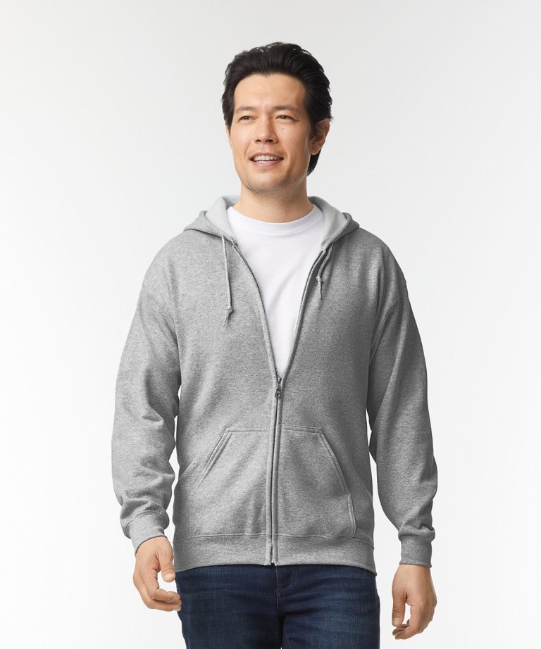 Gildan &#8211; Heavy Blend  Full Zip Hooded Sweatshirt GD058 Unisex, Vivid Promotion Workwear