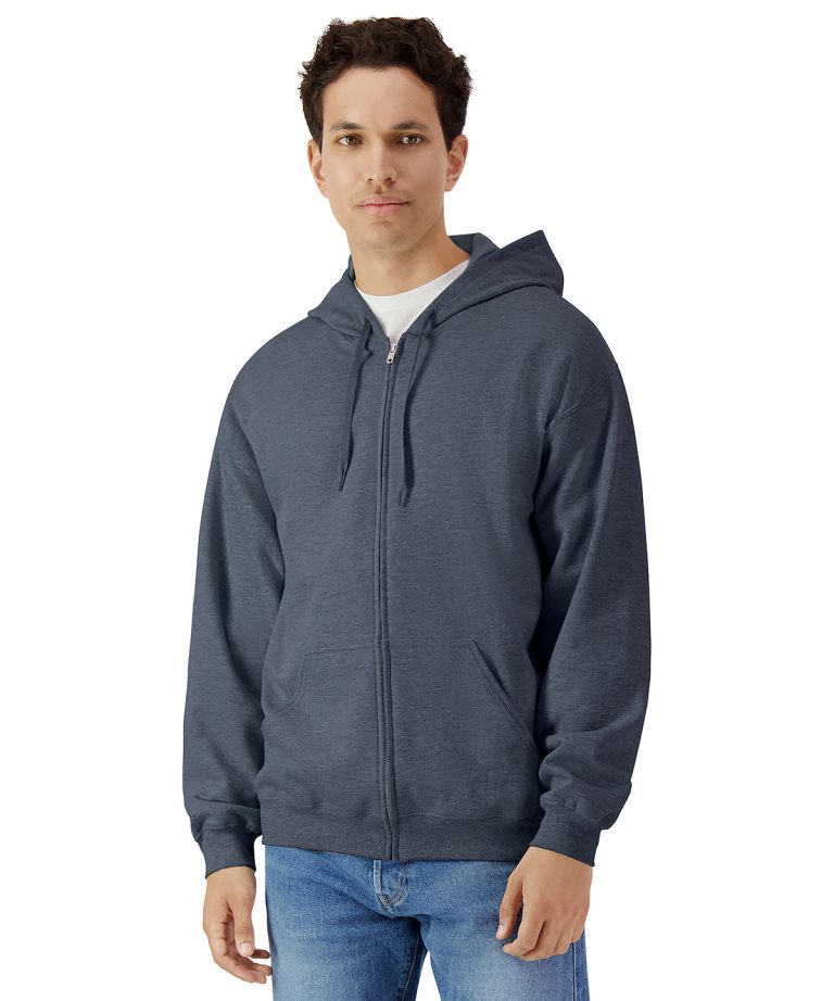 Gildan - Softstyle Midweight Fleece Adult Full - Zip Hooded Sweatshirt GD068