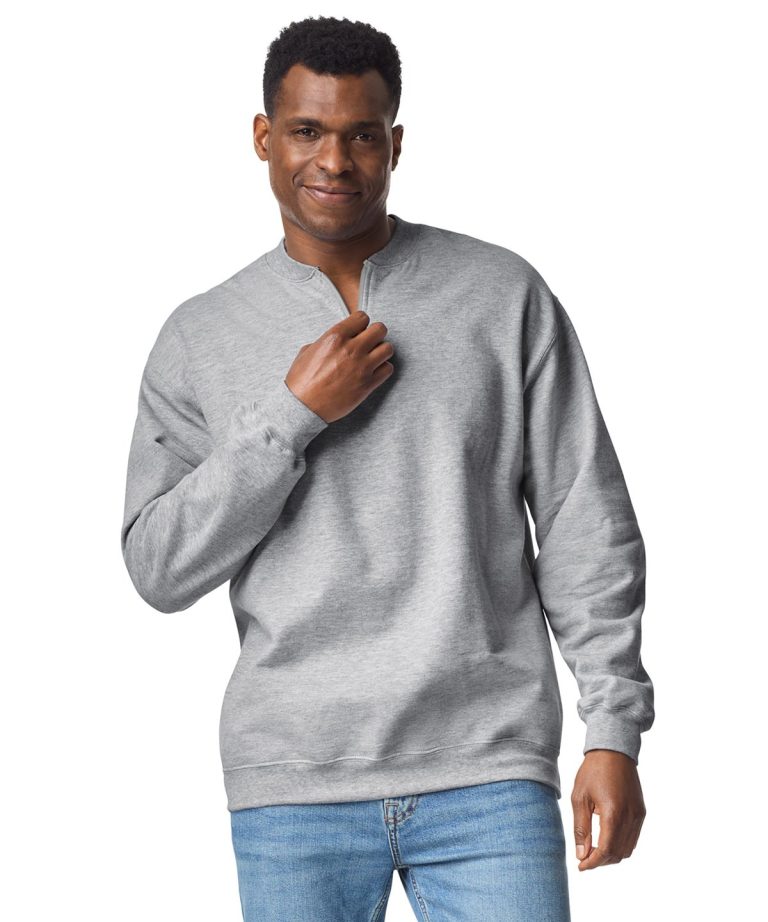 Gildan &#8211; Softstyle Midweight Adult Fleece 1| 4 &#8211; Zip Sweatshirt GD069, Vivid Promotion Workwear