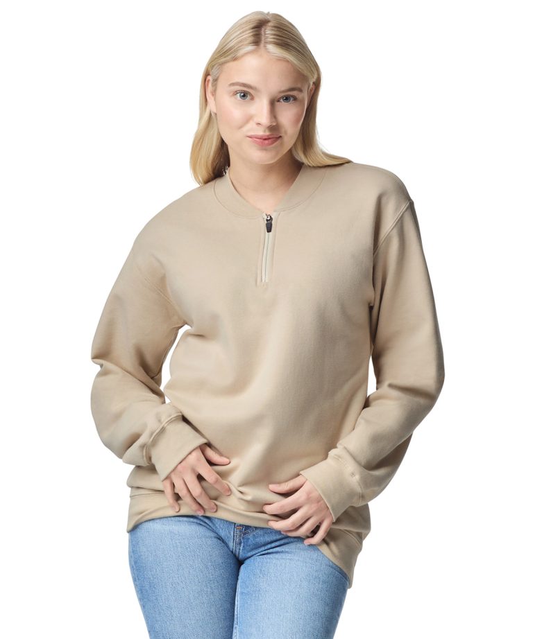 Gildan &#8211; Softstyle Midweight Adult Fleece 1| 4 &#8211; Zip Sweatshirt GD069, Vivid Promotion Workwear
