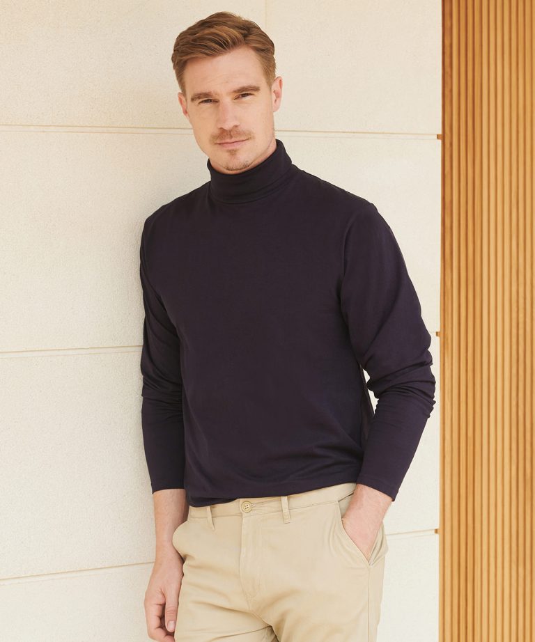 Henbury &#8211; Long Sleeve Roll Neck Top HB020, Vivid Promotion Workwear