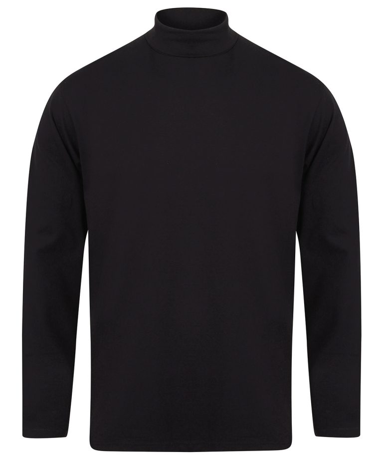 Alternative view of Henbury - Long Sleeve Roll Neck Top HB020