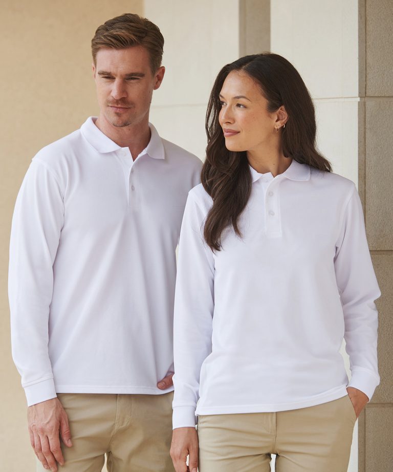 Henbury &#8211; Long Sleeve Coolplus Polo Shirt HB478, Vivid Promotion Workwear