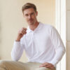 Henbury - Long Sleeve Coolplus Polo Shirt HB478