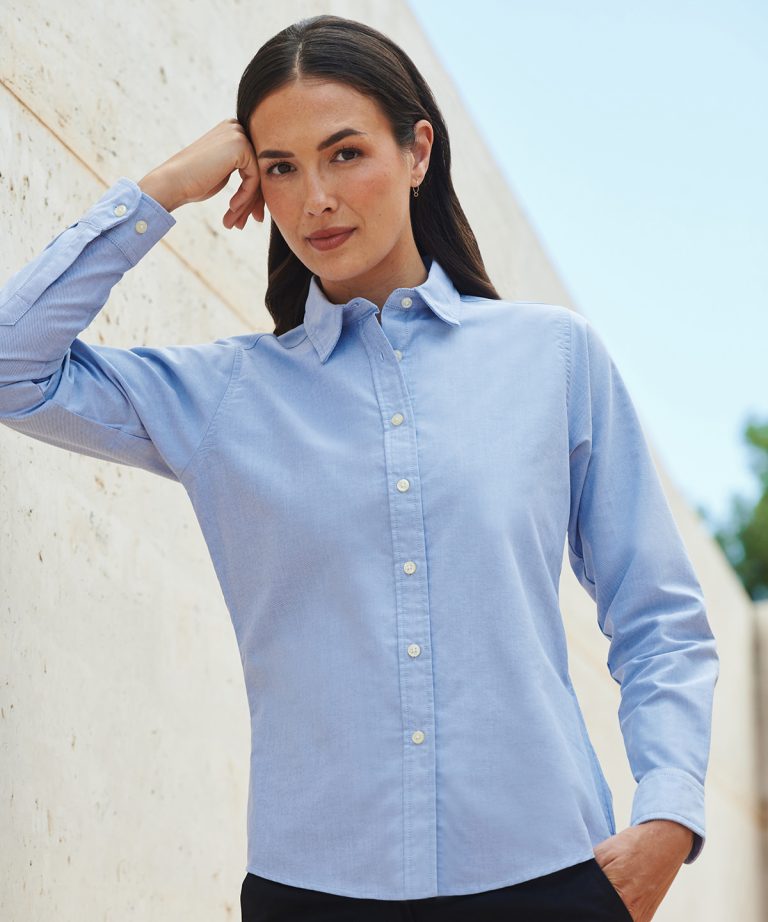 Henbury - Womens Classic Long Sleeve Oxford Shirt HB511