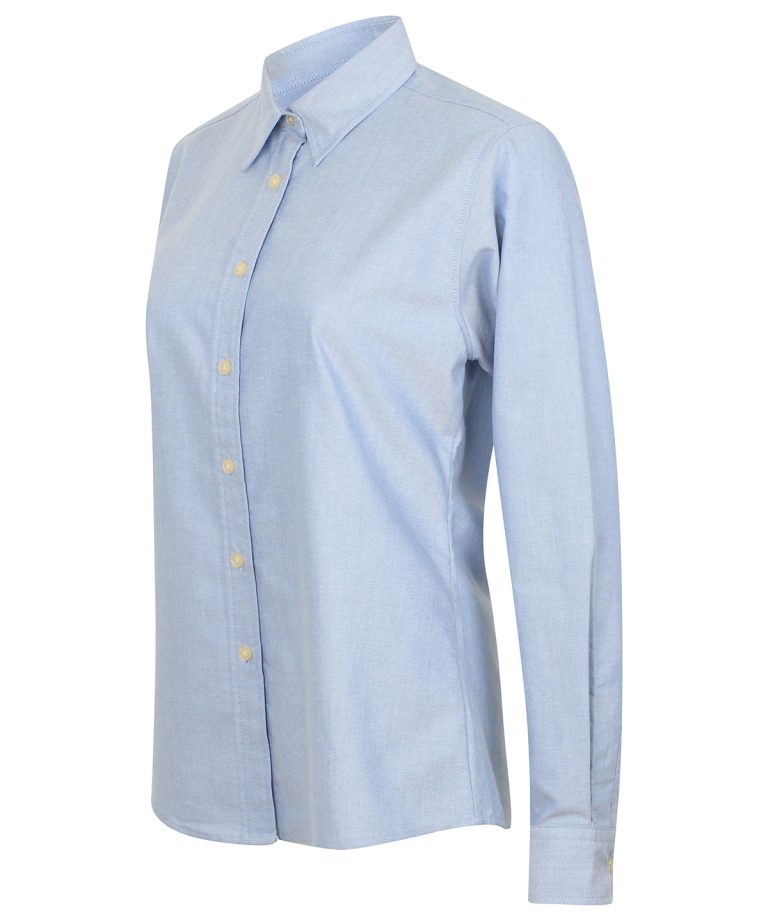 Henbury &#8211; Womens Classic Long Sleeve Oxford Shirt HB511, Vivid Promotion Workwear