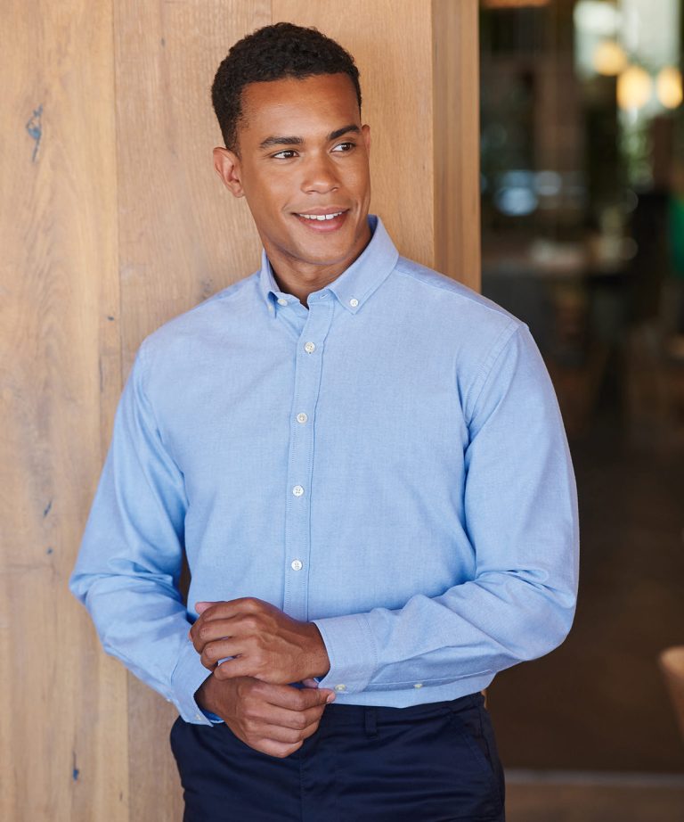 Henbury - Modern Long Sleeve Oxford Shirt HB512