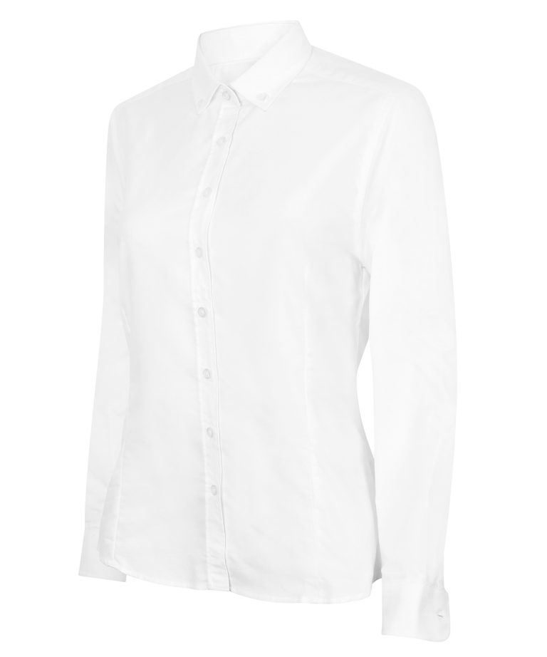 Henbury &#8211; Womens Modern Long Sleeve Oxford Shirt HB513, Vivid Promotion Workwear