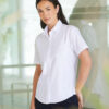 Russell Collection &#8211; Womens Long Sleeve Polycotton Easycare Poplin Shirt J934F, Vivid Promotion Workwear