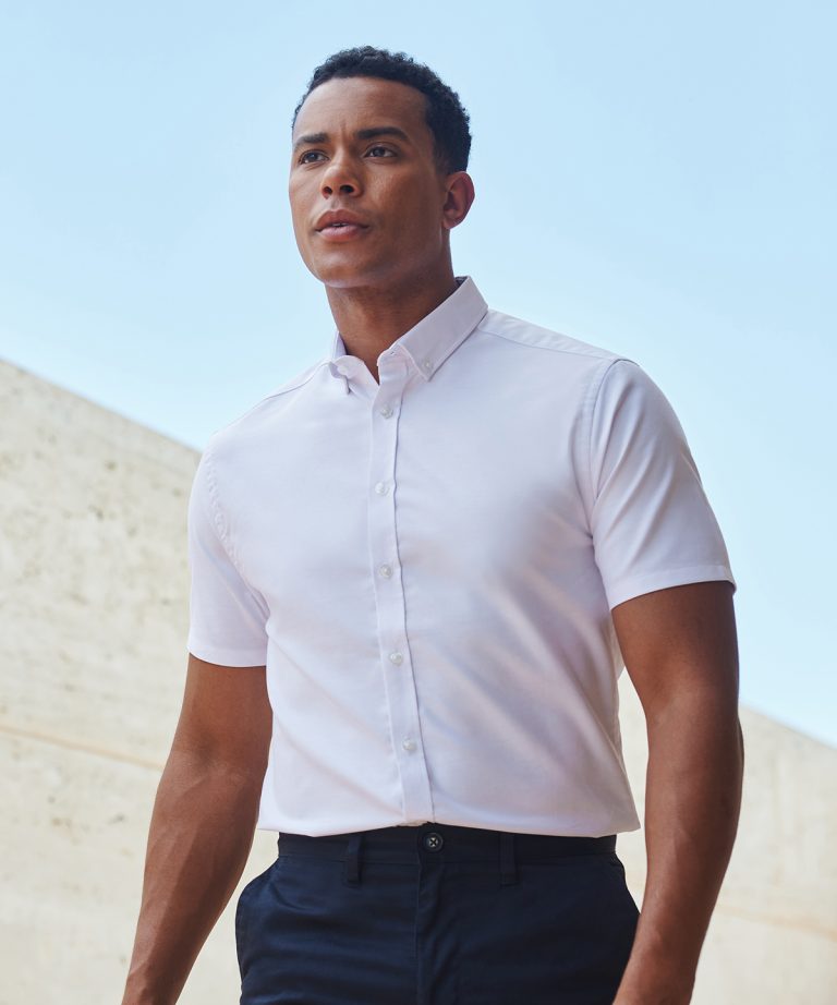Henbury - Modern Short Sleeve Oxford Shirt HB517