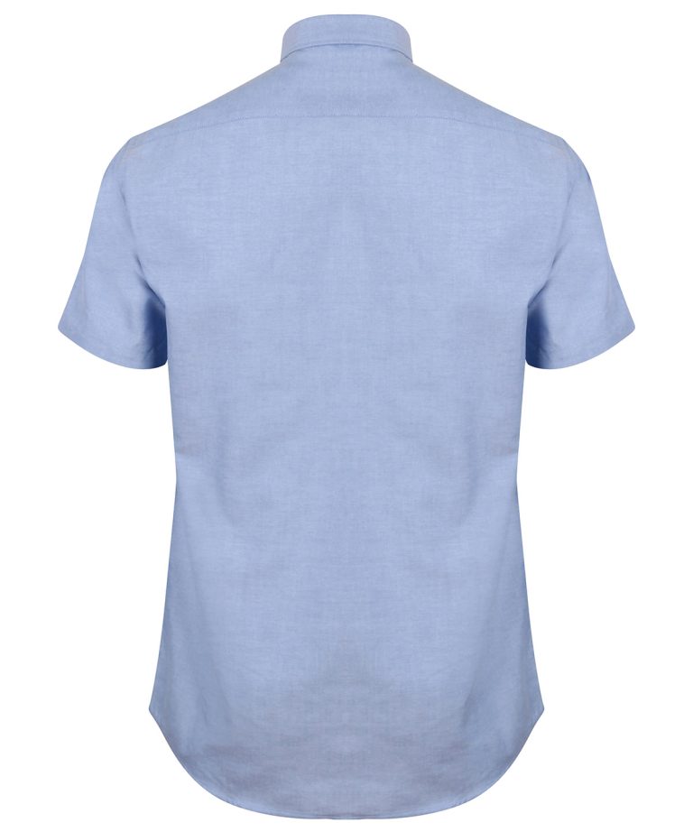 Henbury &#8211; Modern Short Sleeve Oxford Shirt HB517, Vivid Promotion Workwear