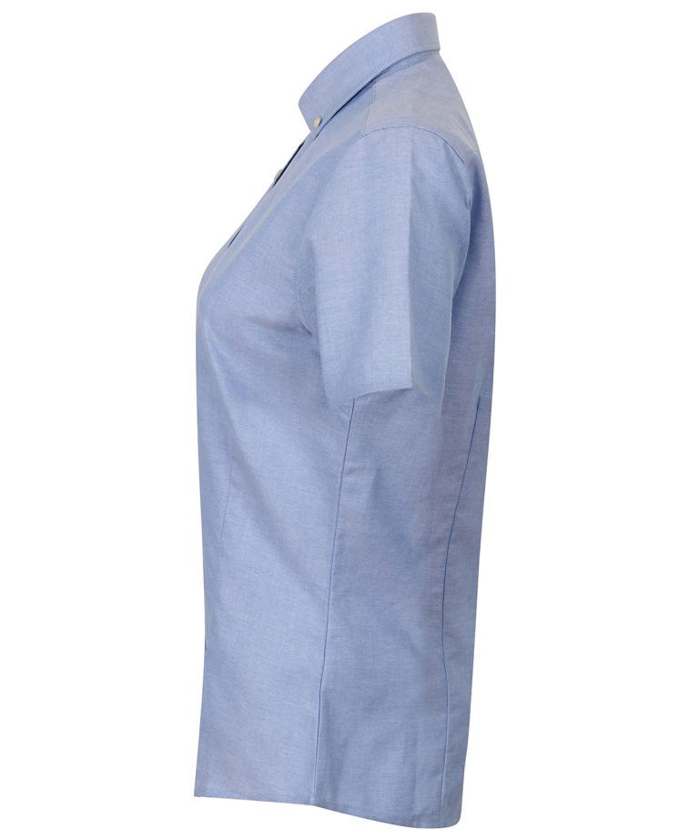 Henbury &#8211; Womens Modern Short Sleeve Oxford Shirt HB518, Vivid Promotion Workwear