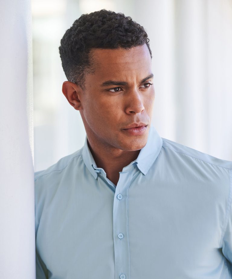 Henbury &#8211; Long Sleeve Cotton &#8211; Feel Coolplus Shirt HB582, Vivid Promotion Workwear