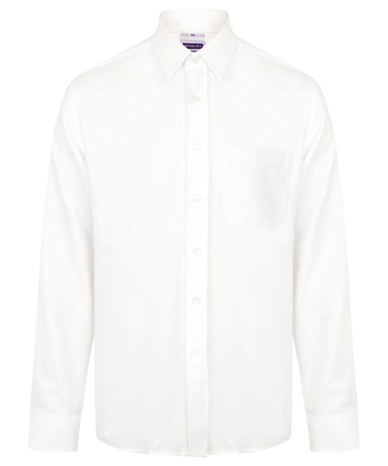 Alternative view of Henbury - Wicking Antibacterial Long Sleeve Shirt HB590