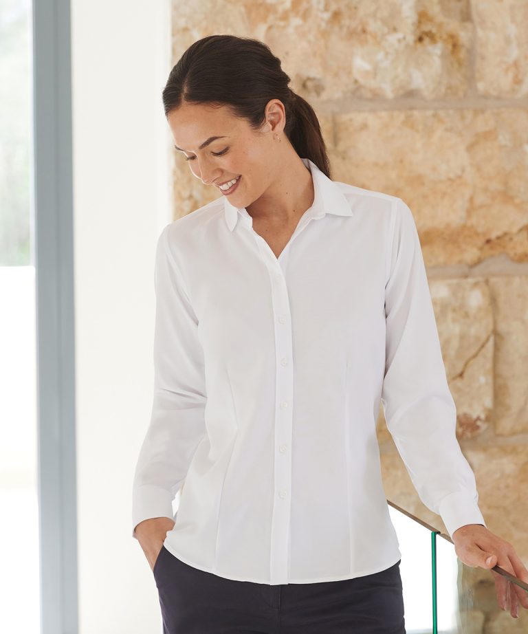 Henbury - Womens Wicking Antibacterial Long Sleeve Shirt HB591
