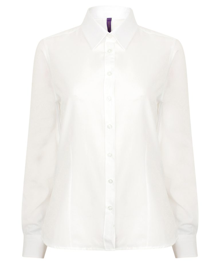 Alternative view of Henbury - Womens Wicking Antibacterial Long Sleeve Shirt HB591
