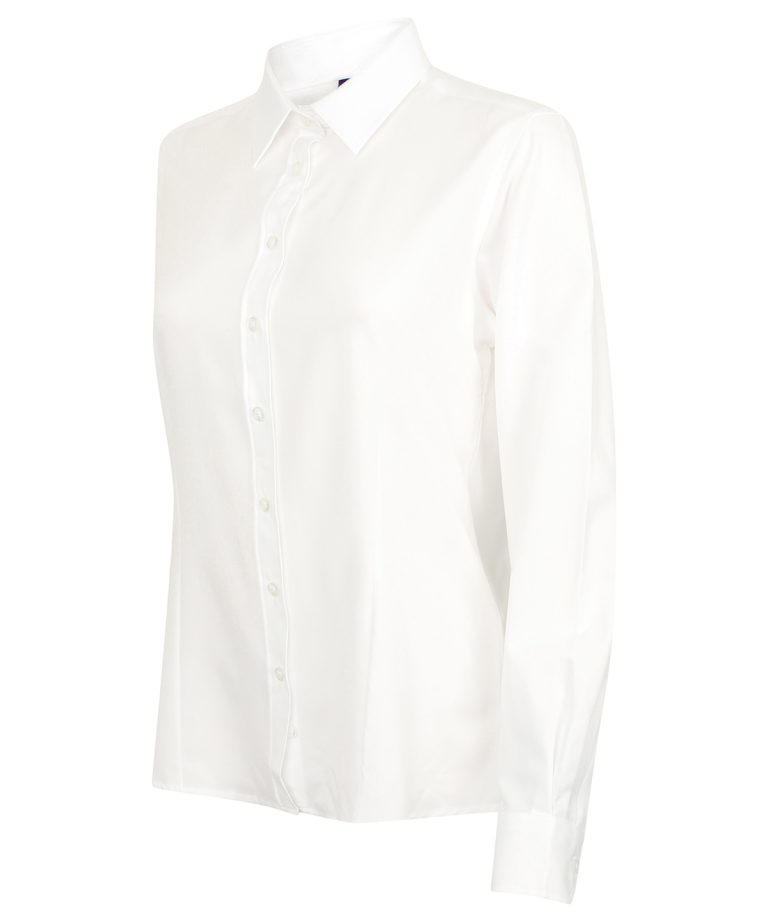 Henbury &#8211; Womens Wicking Antibacterial Long Sleeve Shirt HB591, Vivid Promotion Workwear