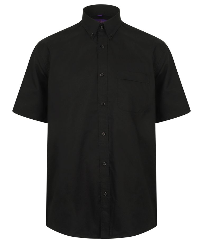 Alternative view of Henbury - Wicking Antibacterial Short Sleeve Shirt HB595