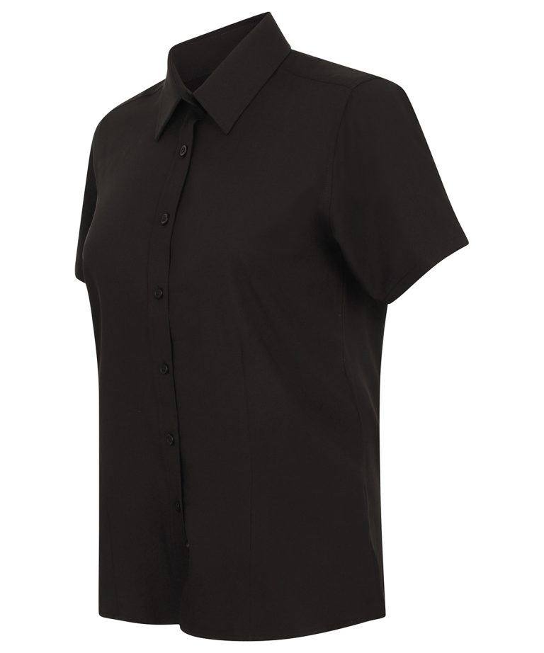 Henbury &#8211; Womens Wicking Antibacterial Short Sleeve Shirt HB596, Vivid Promotion Workwear