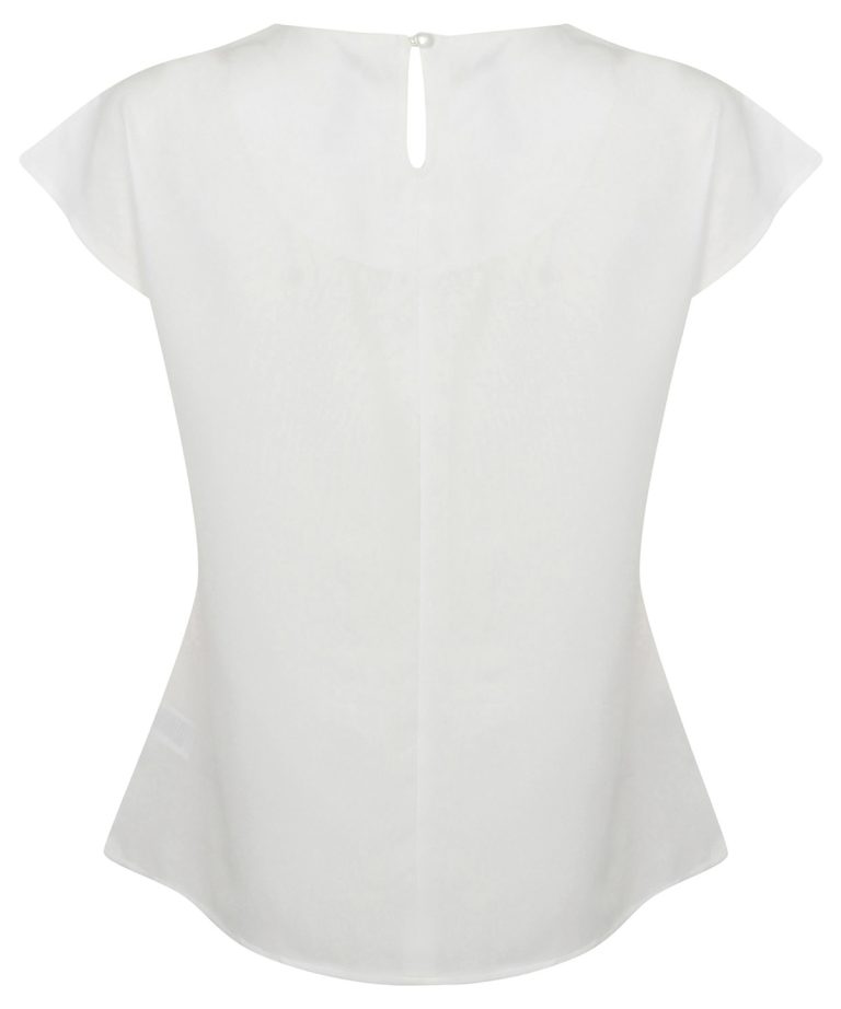 Henbury &#8211; Womens Pleat Front Short Sleeve Blouse HB597, Vivid Promotion Workwear