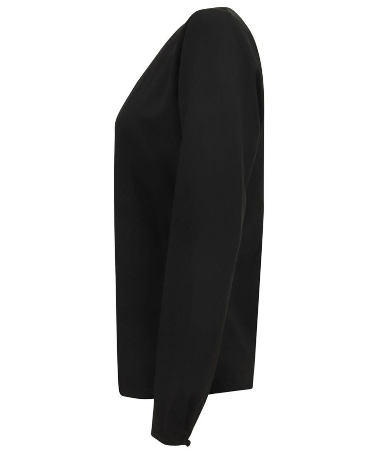 Henbury &#8211; Womens Pleat Front Long Sleeve Blouse HB598, Vivid Promotion Workwear