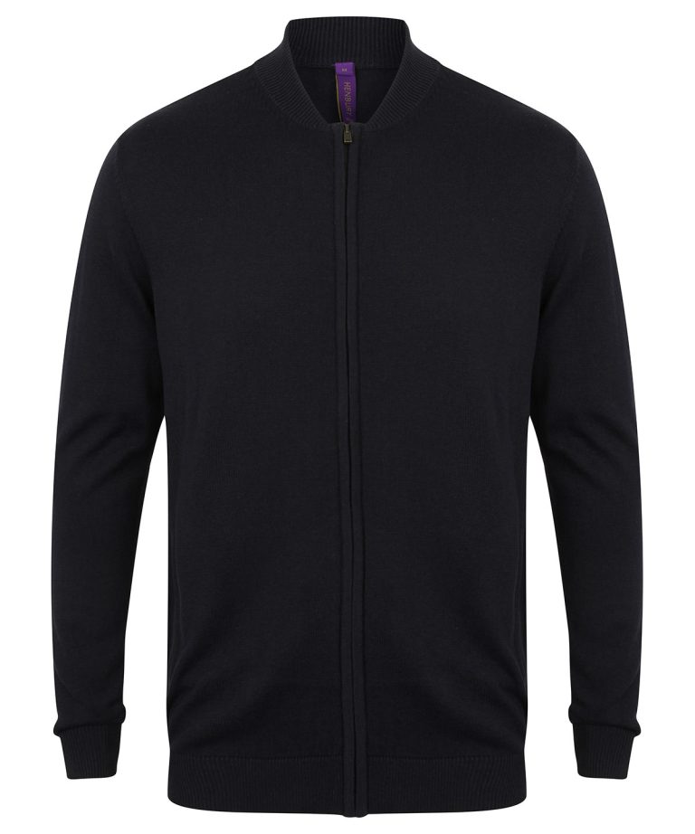 Alternative view of Henbury - Unisex Zip Through Cardigan HB718
