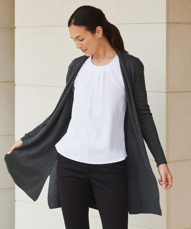 Henbury - Womens Longline Open Cardigan HB719