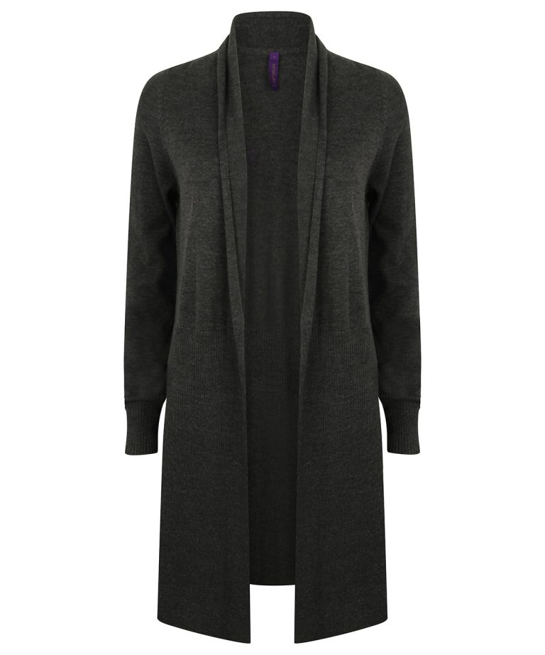 Alternative view of Henbury - Womens Longline Open Cardigan HB719