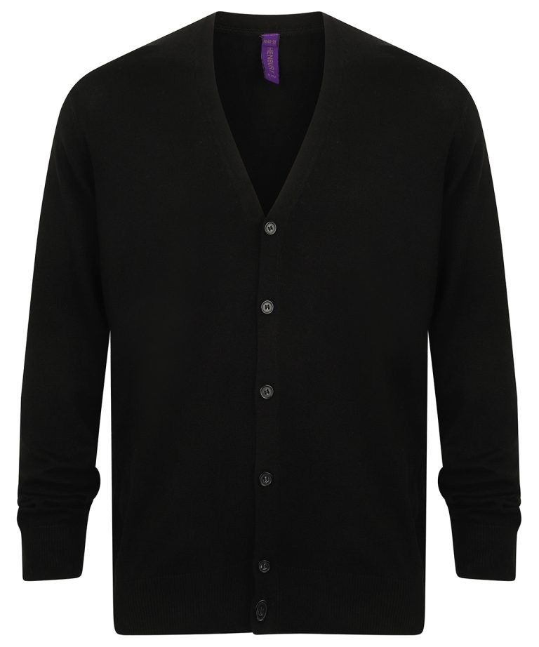 Alternative view of Henbury - V-Button Cardigan HB722