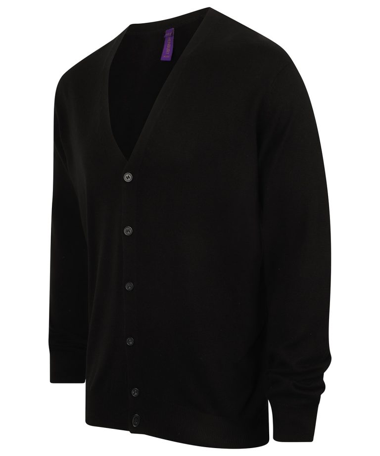 Henbury &#8211; V-Button Cardigan HB722, Vivid Promotion Workwear
