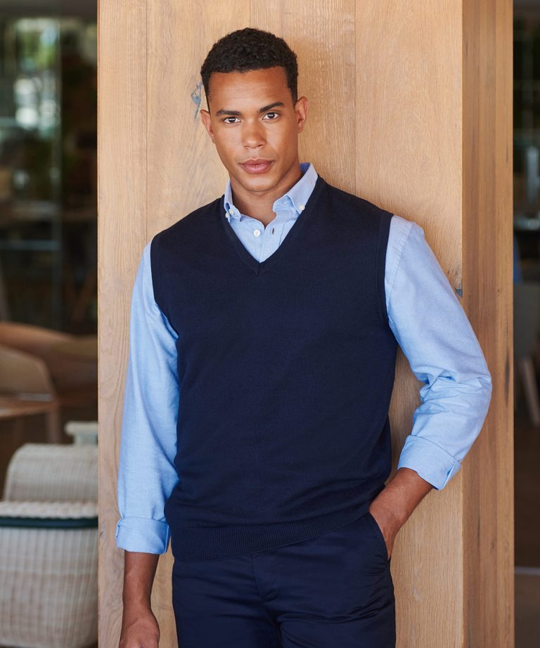 Henbury - Sleeveless V-Neck Jumper HB724