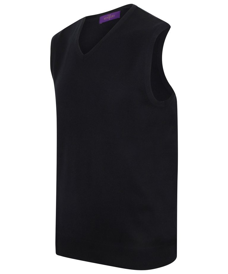 Henbury &#8211; Sleeveless V-Neck Jumper HB724, Vivid Promotion Workwear