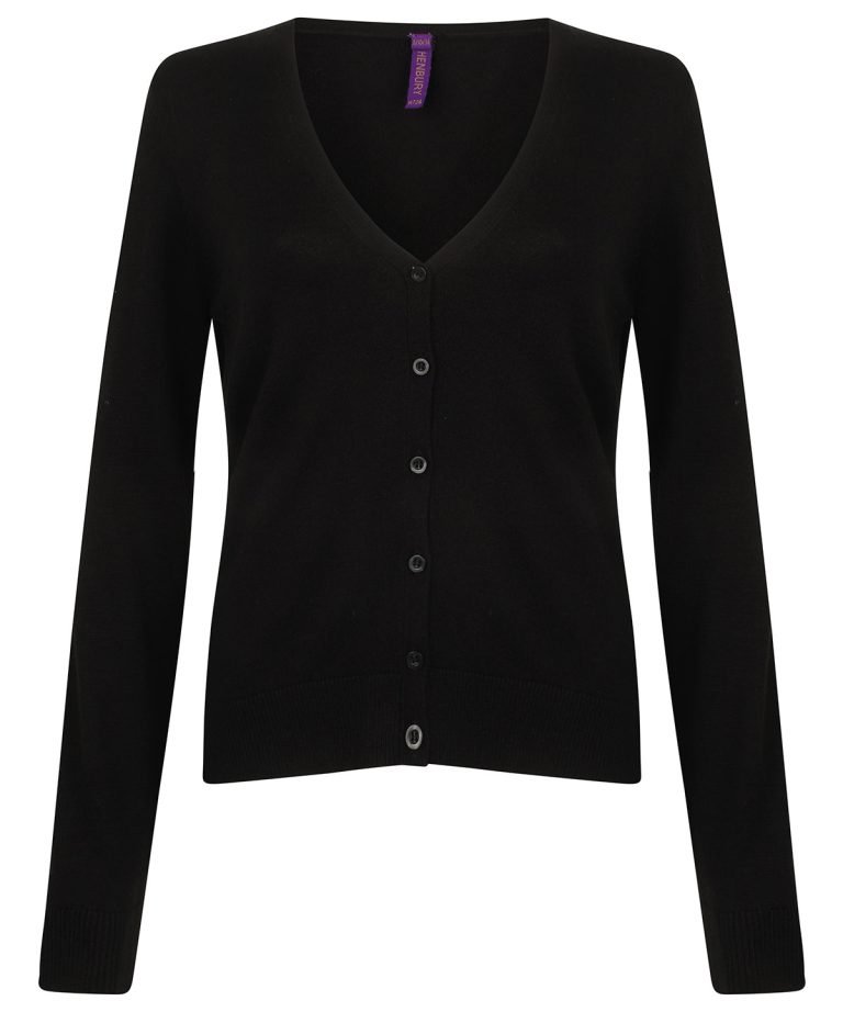 Alternative view of Henbury - Womens V-Neck Cardigan HB726