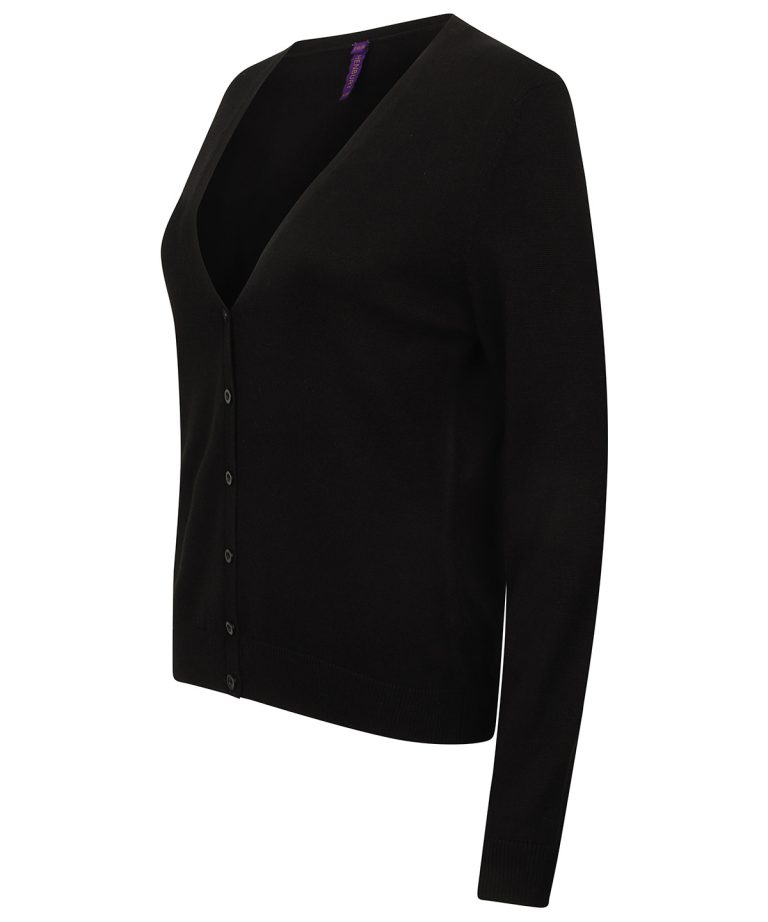 Henbury &#8211; Womens V-Neck Cardigan HB726, Vivid Promotion Workwear