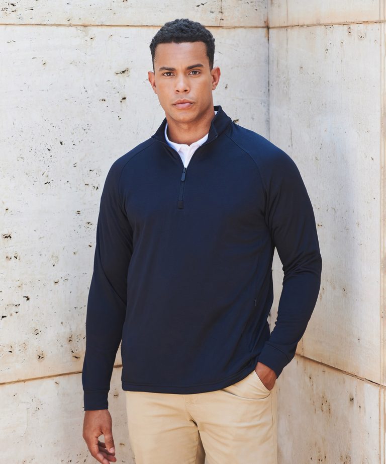 Henbury -  Zip Top With Wicking Finish HB862