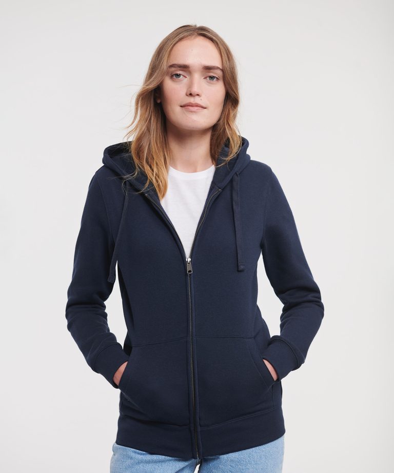 Russell Europe - Womens Authentic Zipped Hooded Sweatshirt J266F