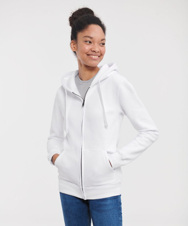 Alternative view of Russell Europe - Womens Authentic Zipped Hooded Sweatshirt J266F