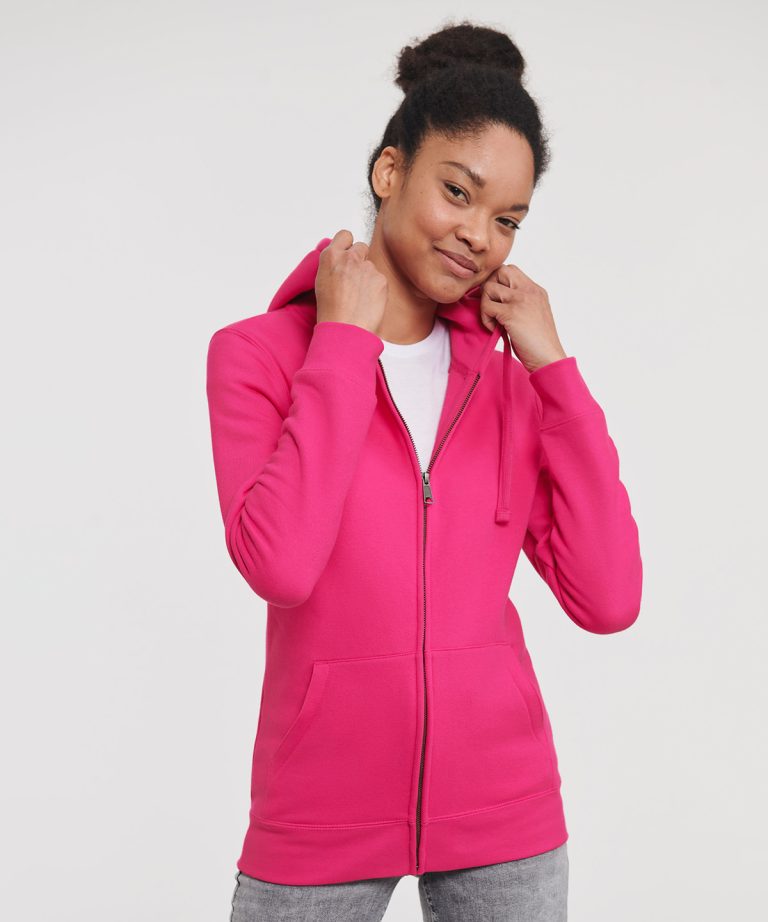 Russell Europe &#8211; Womens Authentic Zipped Hooded Sweatshirt J266F, Vivid Promotion Workwear