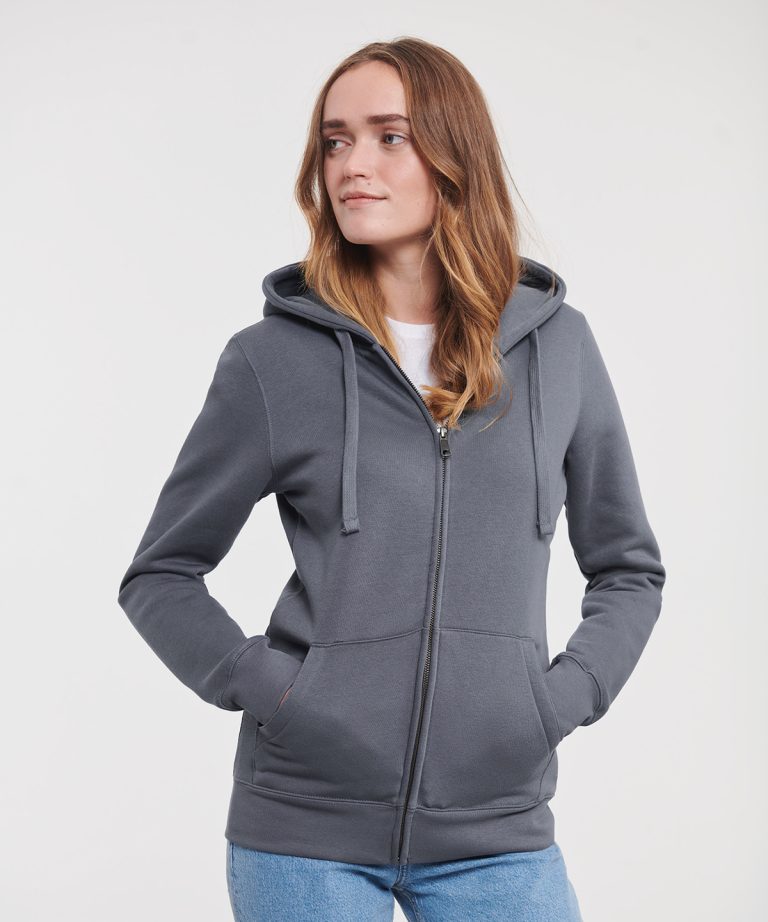 Russell Europe &#8211; Womens Authentic Zipped Hooded Sweatshirt J266F, Vivid Promotion Workwear