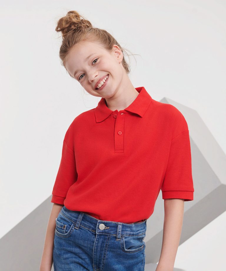Alternative view of Russell Europe - Kids Polo Shirt J539B
