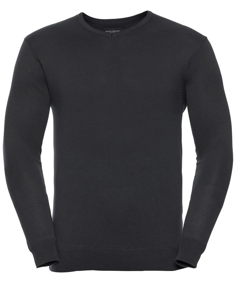 Russell Collection &#8211; V-Neck Knitted Sweater J710M, Vivid Promotion Workwear