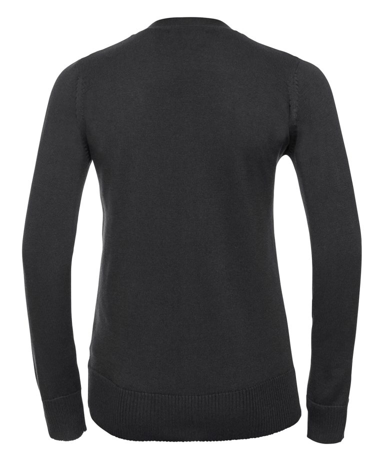 Russell Collection &#8211; Womens V-Neck Knitted Cardigan J715F, Vivid Promotion Workwear