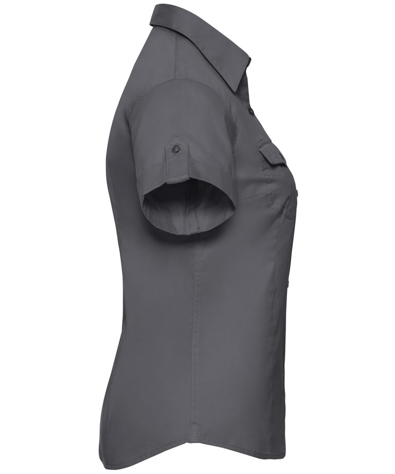 Russell Europe &#8211; Womens Roll &#8211; Sleeve Short Sleeve Shirt J919F, Vivid Promotion Workwear