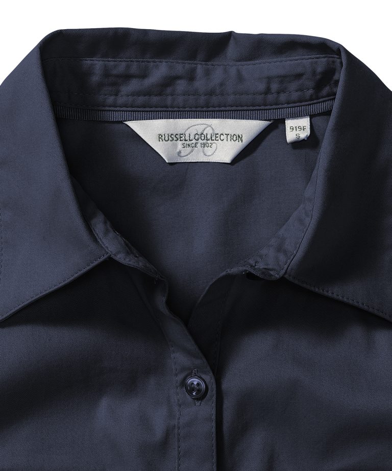 Russell Europe &#8211; Womens Roll &#8211; Sleeve Short Sleeve Shirt J919F, Vivid Promotion Workwear