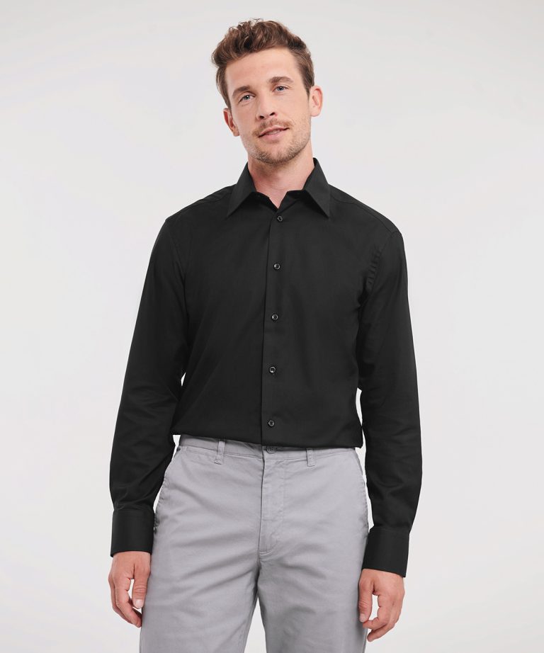 Russell Collection &#8211; Long Sleeve Easycare Tailored Oxford Shirt J922M, Vivid Promotion Workwear