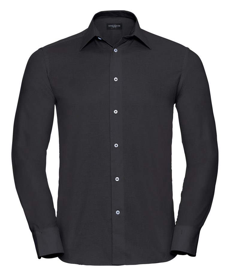 Russell Collection &#8211; Long Sleeve Easycare Tailored Oxford Shirt J922M, Vivid Promotion Workwear