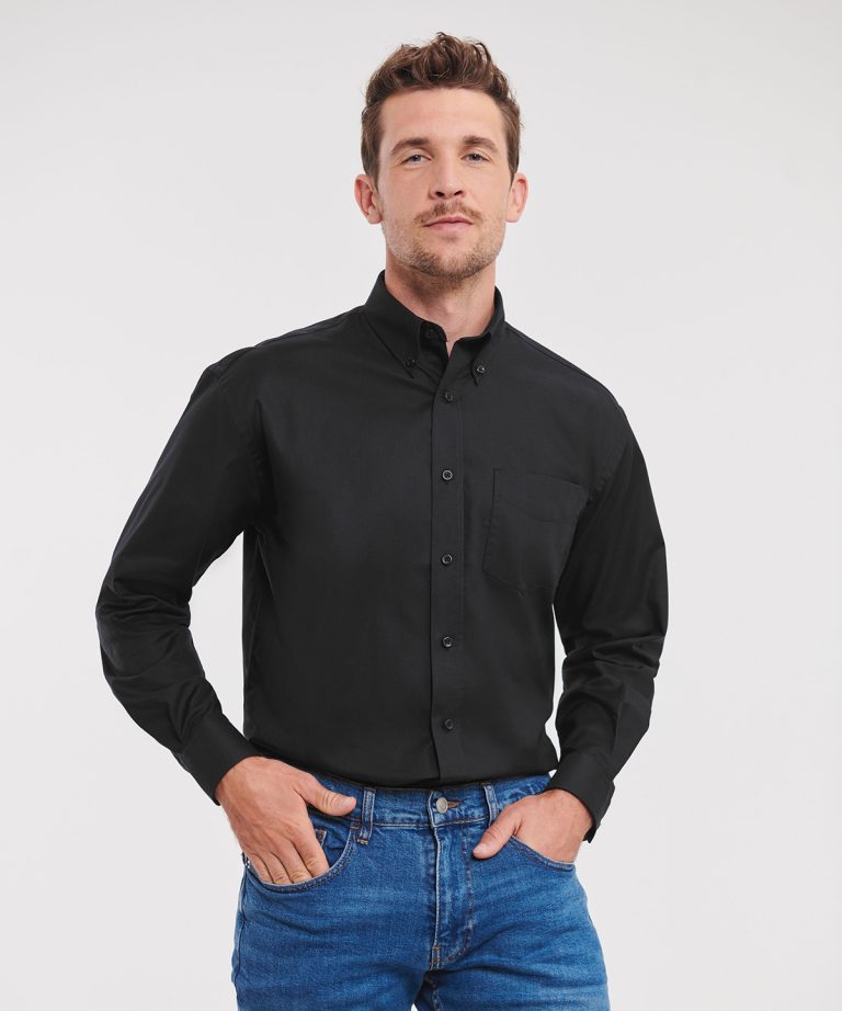 Russell Collection &#8211; Long Sleeve Easycare Oxford Shirt J932M, Vivid Promotion Workwear