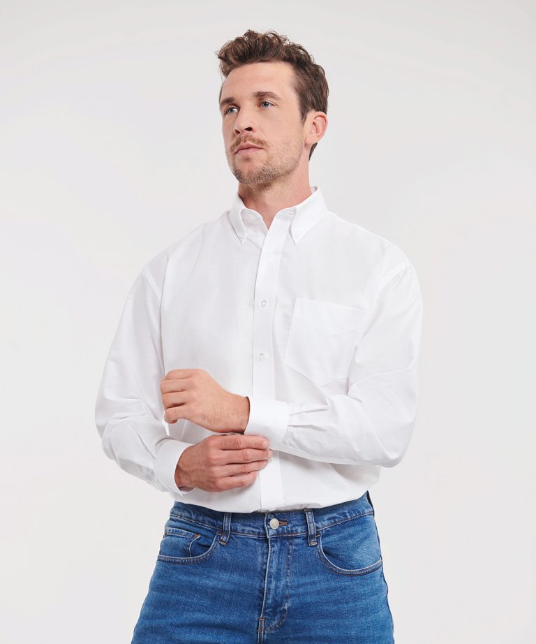 Russell Collection &#8211; Long Sleeve Easycare Oxford Shirt J932M, Vivid Promotion Workwear