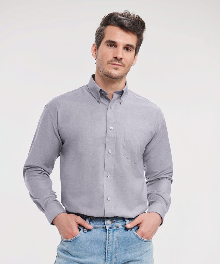 Russell Collection &#8211; Long Sleeve Easycare Oxford Shirt J932M, Vivid Promotion Workwear