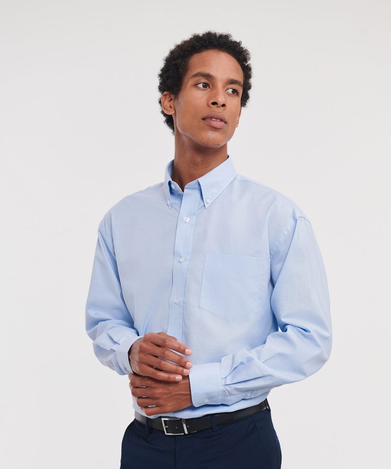 Russell Collection - Long Sleeve Easycare Oxford Shirt J932M